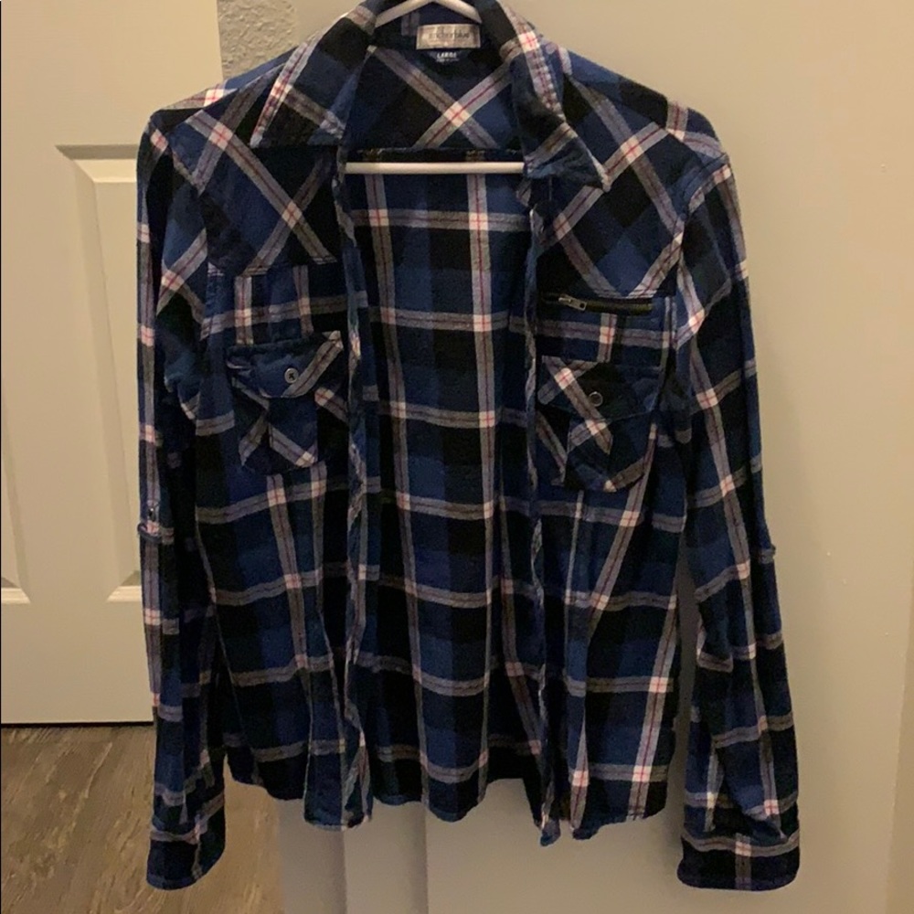 Blue Plaid Flannel